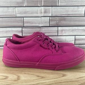 Vans Authentic Low Canvas Shoes Hot Pink Womens 6.5